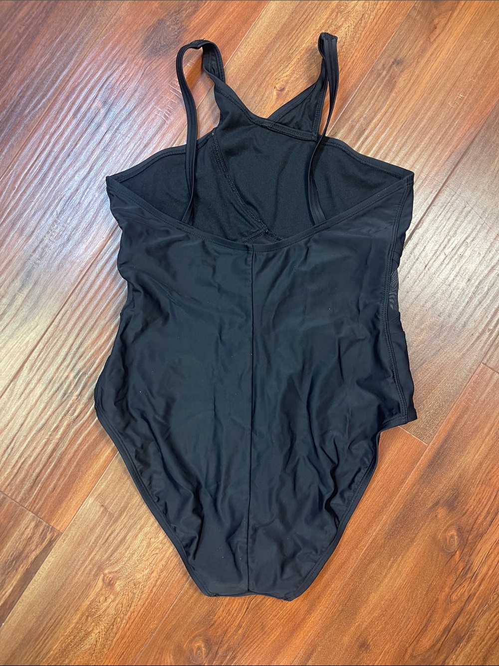 Bleu Rod Beattie Black One-Piece Swimsuit with Mesh Insets - Picture 3 of 5